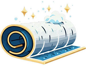 STEP 5: Compression Rolling for Deep Rug Cleaning